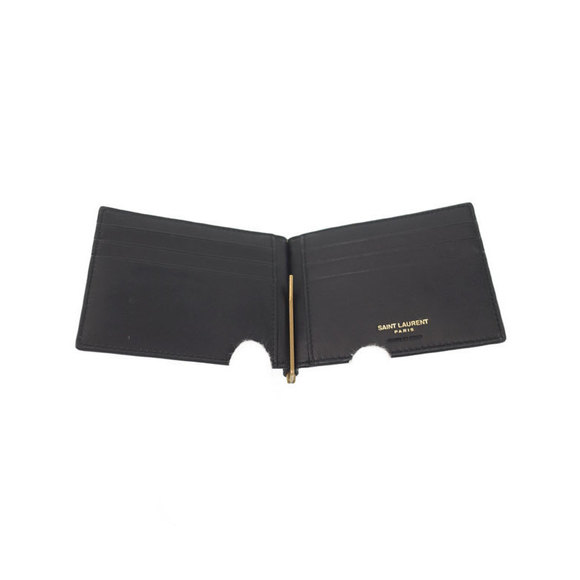 Saint Laurent PARIS Bifold Monogram Bill Wallet Clip - Picture 3 of 5